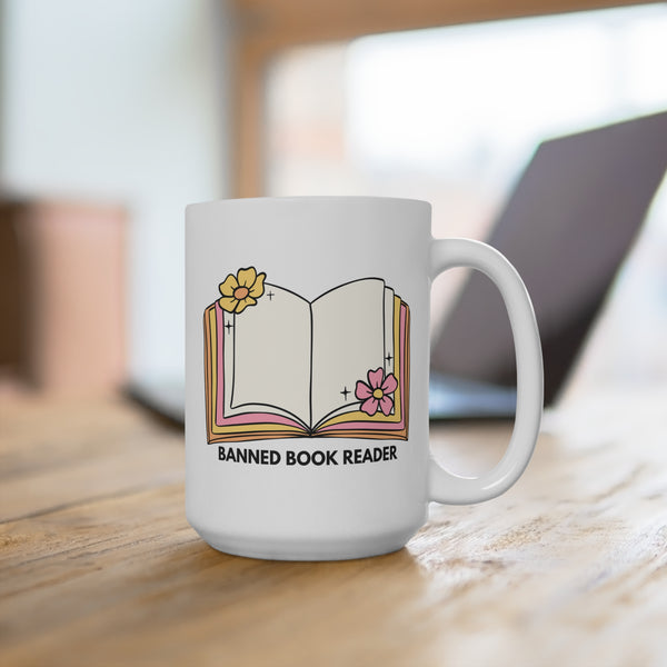 Banned Book Reader Mug 15oz