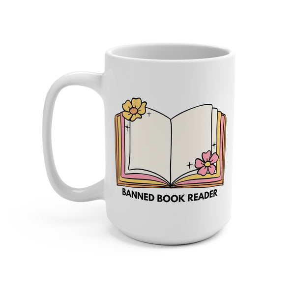 Banned Book Reader Mug 15oz